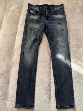 Mens Diesel D-STRUKT 2019 A03562 Distressed  5 Pocket Slim Jeans W29 L30